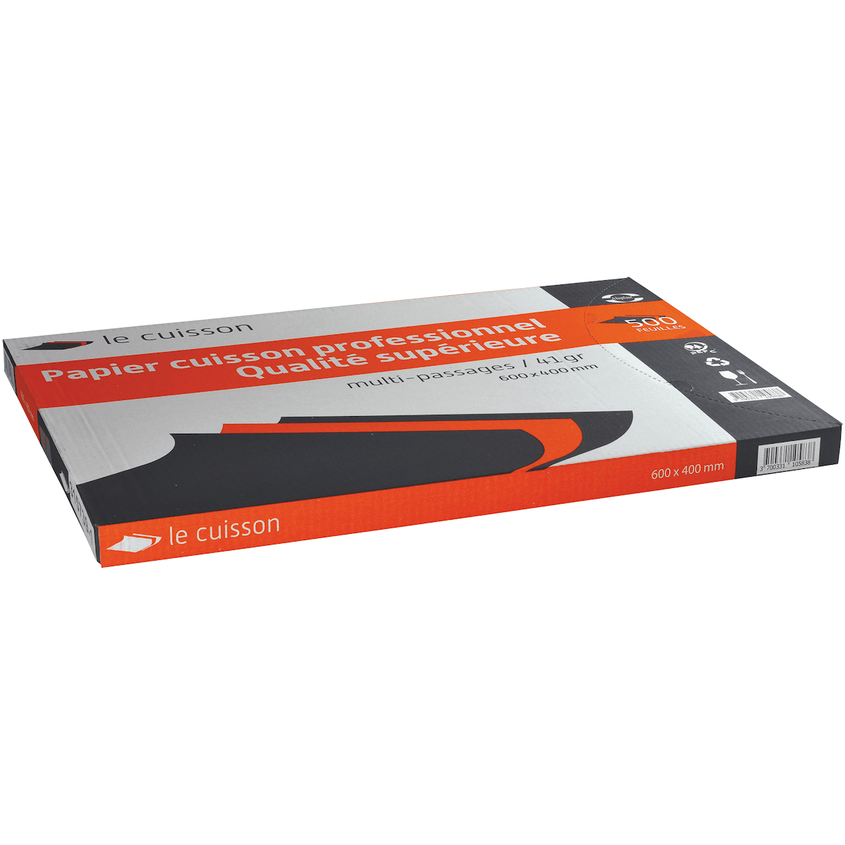PAPIER CUISSON 40X60 SILICONÉ 2 FACES 41 GR/M² - 500 P/C