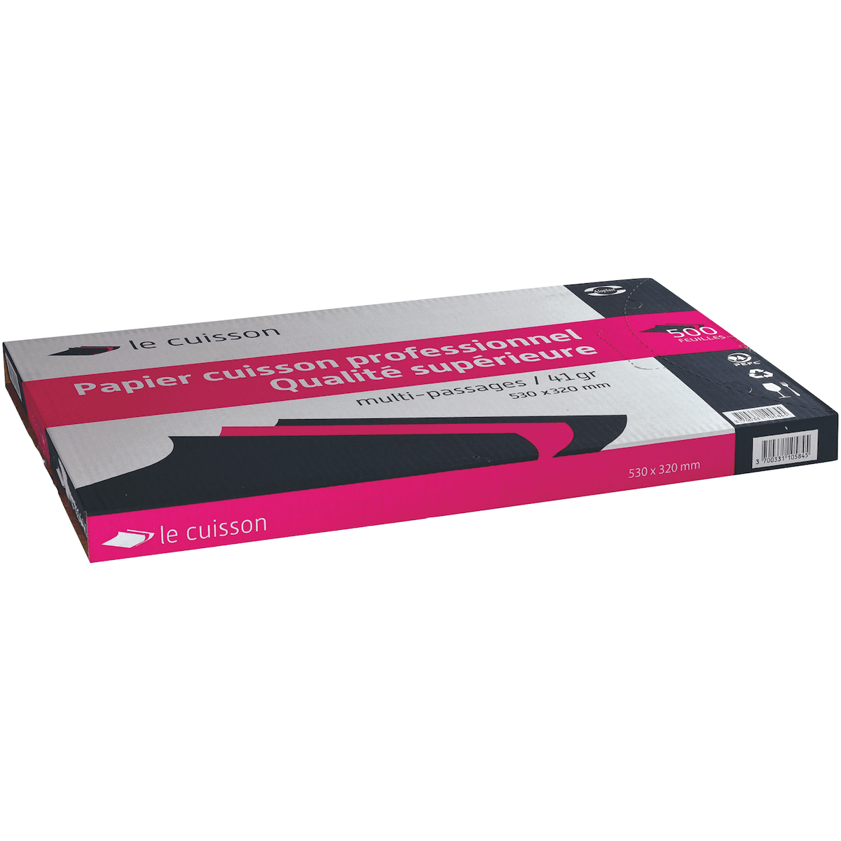 PAPIER CUISSON 53X32 SILICONÉ 2 FACES 41 GR/M² - 500 P/C
