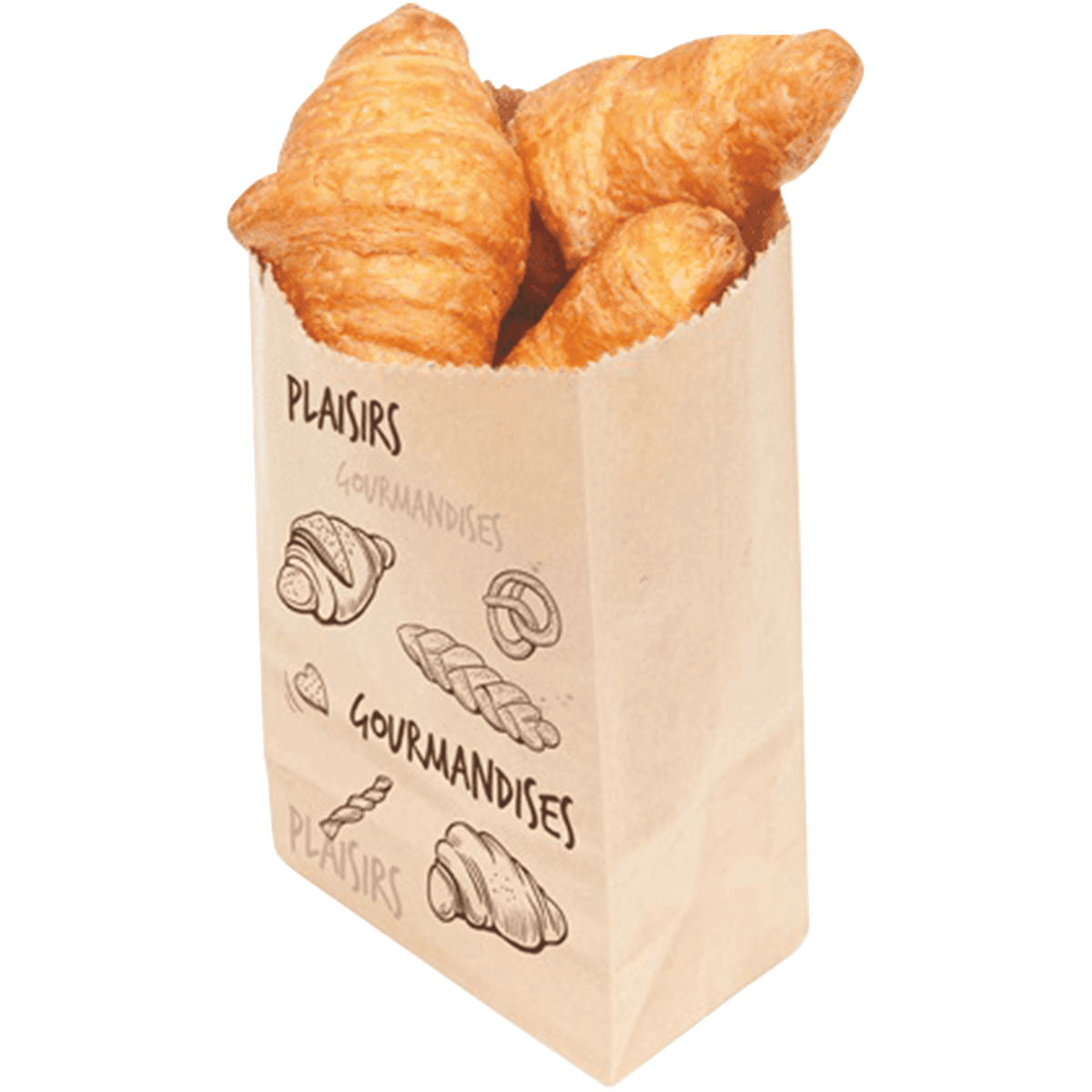 SAC CROISS BRUN 12X5X17  P1000