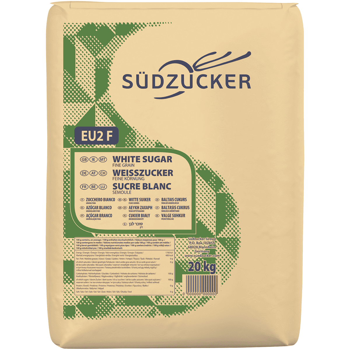 SUCRE SEMOULE SAC 20KG
