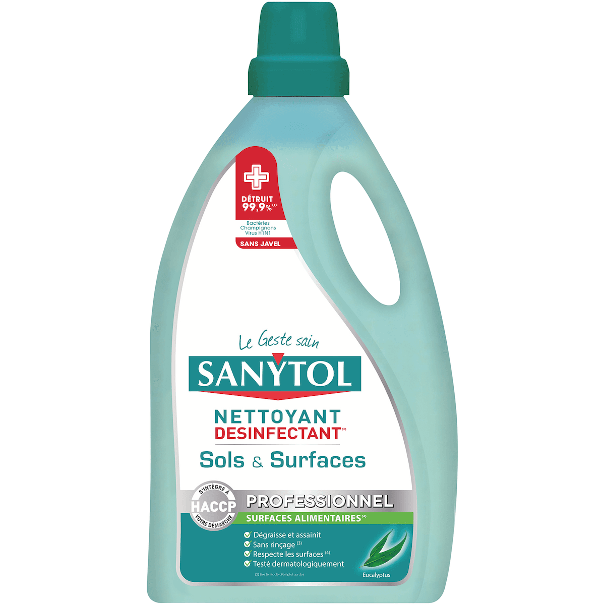 NETTOYANT DESINFECTANT SOL EUCALYPTUS SANYTOL B5L