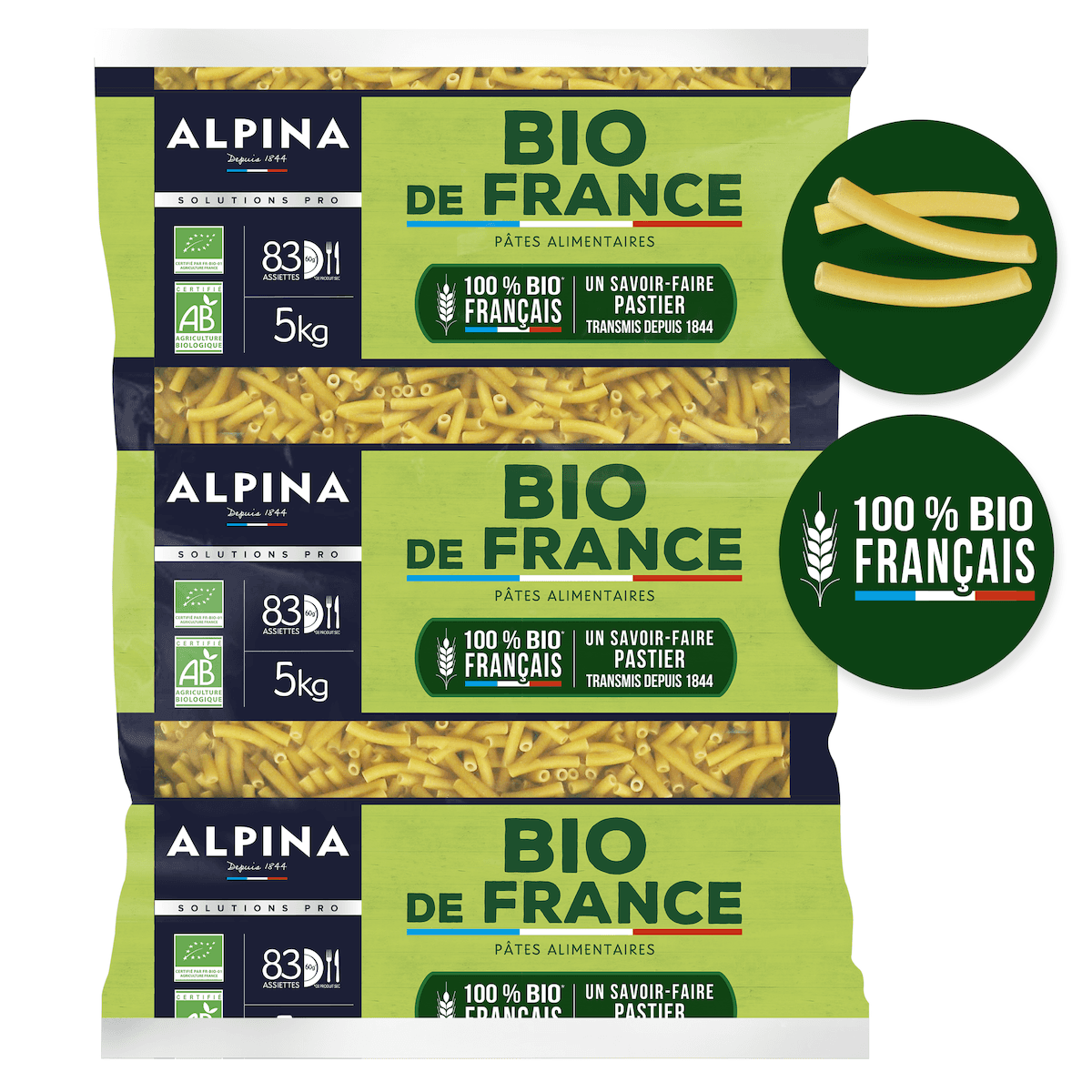 MACARONI QS BIO FRANCE SAC  5KG