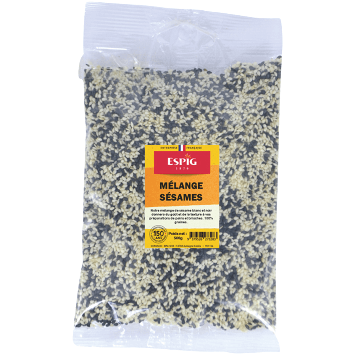 MELANGE SESAME NOIR & BLANC  - 500G