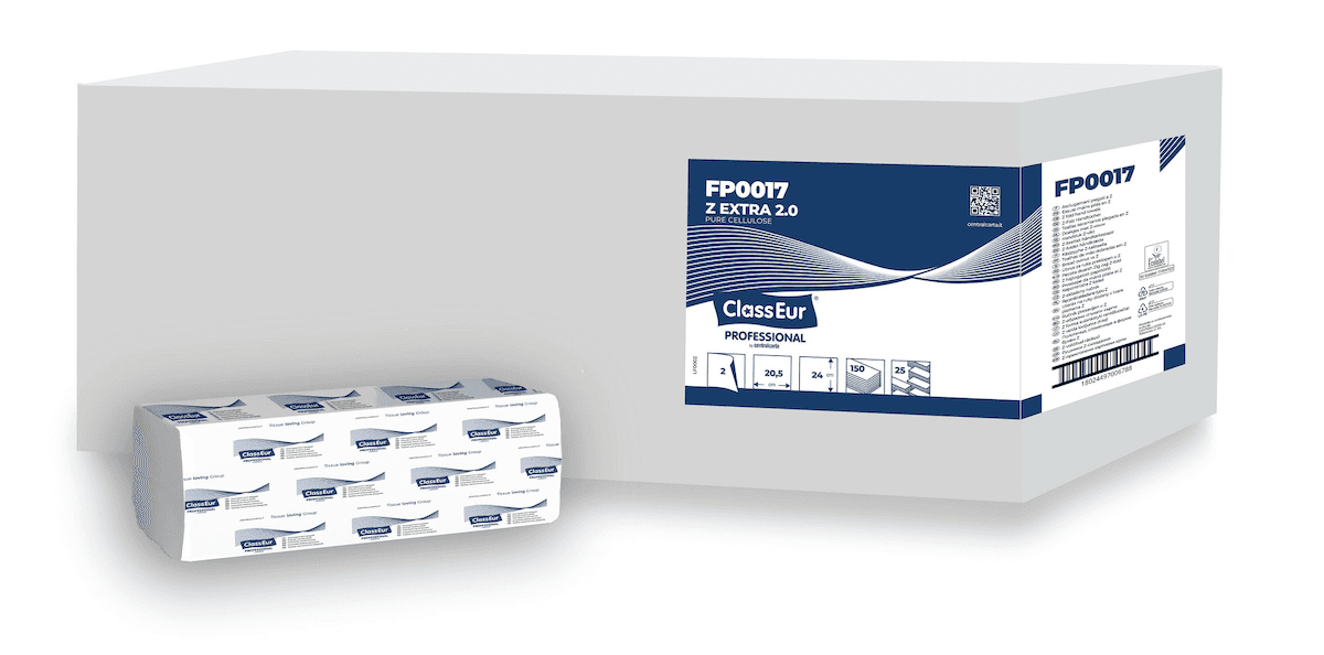 ESSUIE MAINS ENCHEVÊTRÉ 2 PLIS 20,5X24CM PLIAGE EN Z  X3750