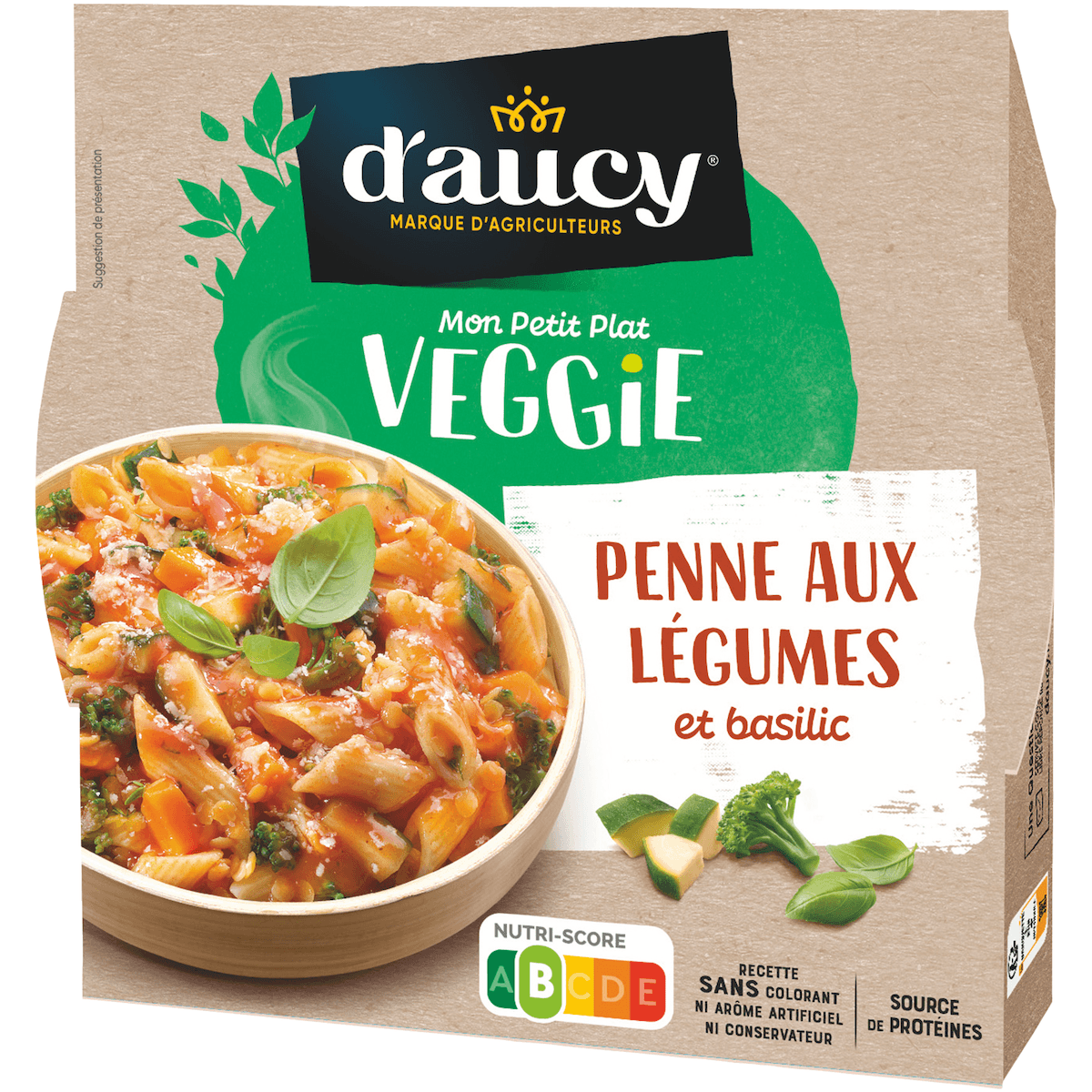 PENNES AUX PETITS LEGUMES ET BASILIC - 300G