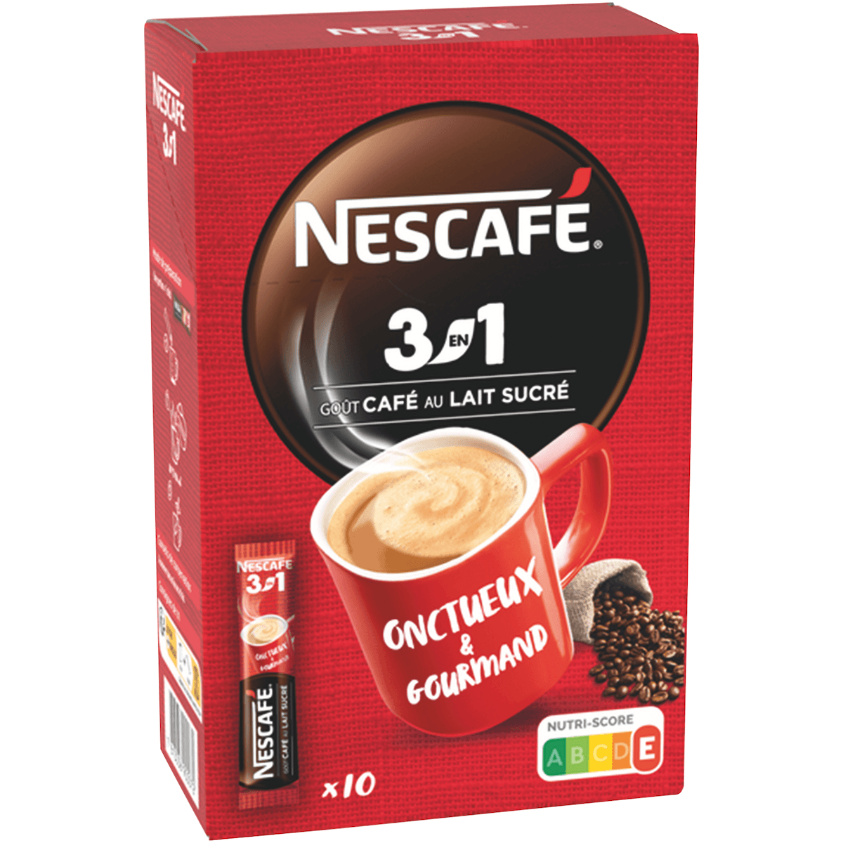 NESCAFE 3EN1- ETUI DE 10 STICKS INDIVIDUELS DE 16.5G