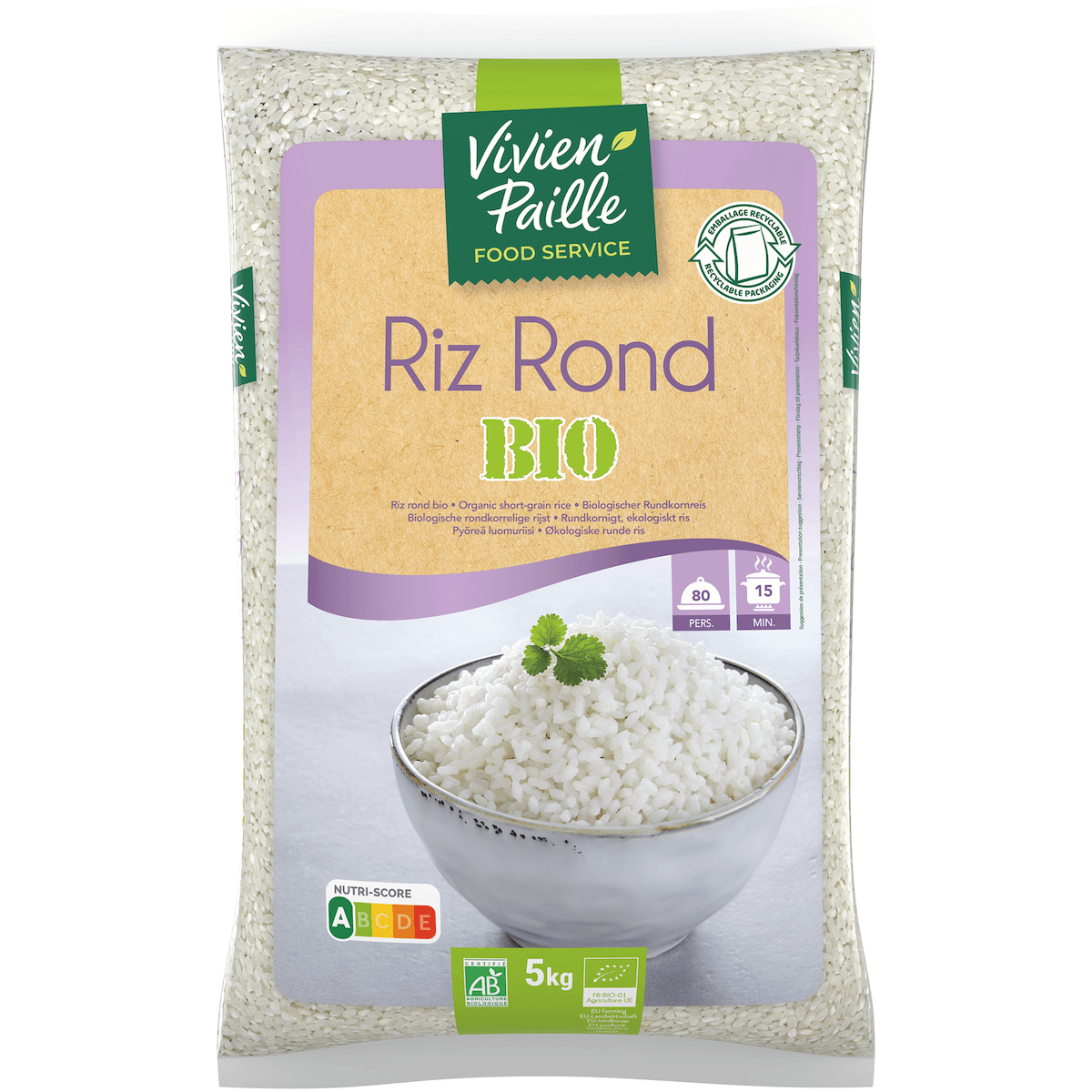 RIZ LONG BLANC NATUREL QS BIO PL 5KG
