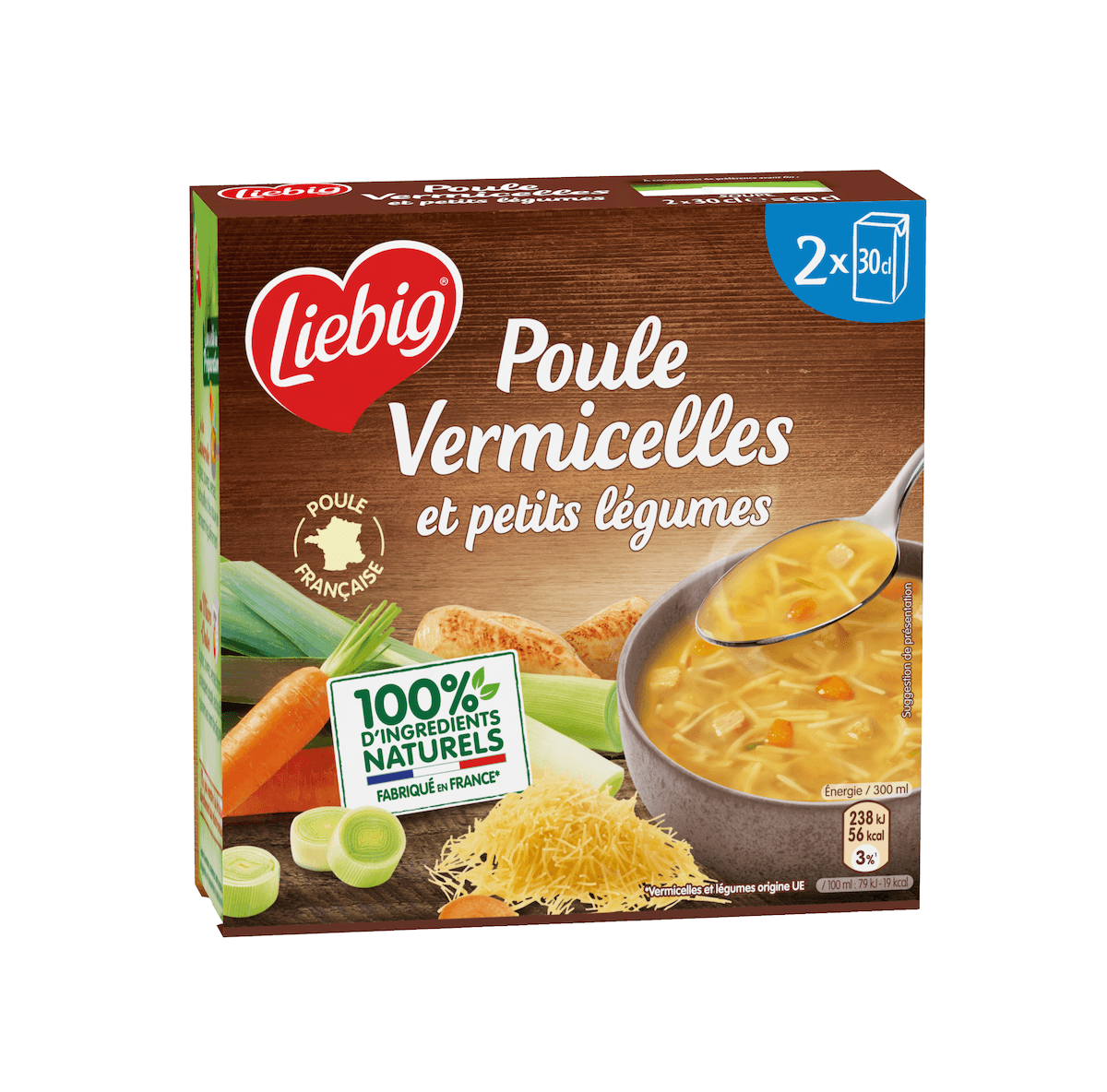 BOUILLON DE POULE FRANCAISE 2X30CL