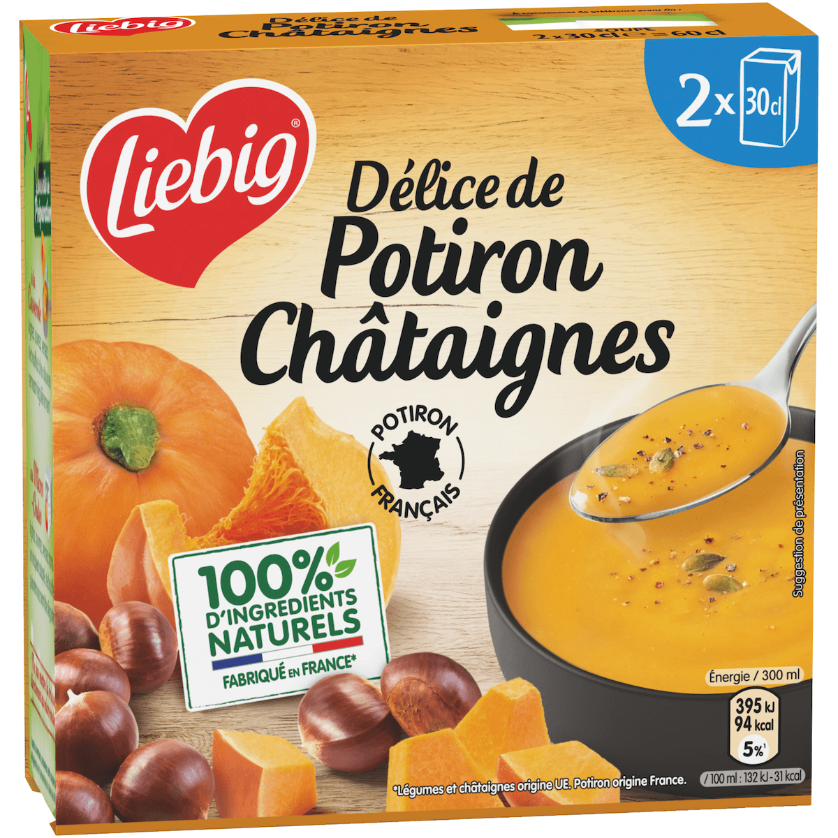 DUO DE POTIRON FRANÇAIS ET CHATAIGNES 2X30CL