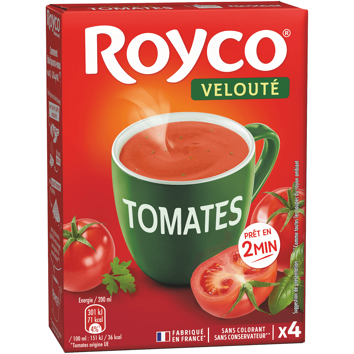 VELOUTE TOMATES A LA PROVENCALE - BTE 4 SACHETS