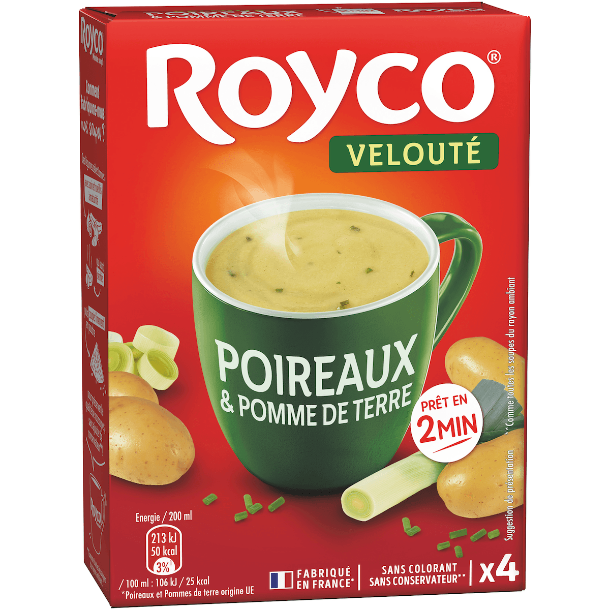 VELOUTE POIREAUX ET POMME DE TERRE - BTE 4 SACHETS