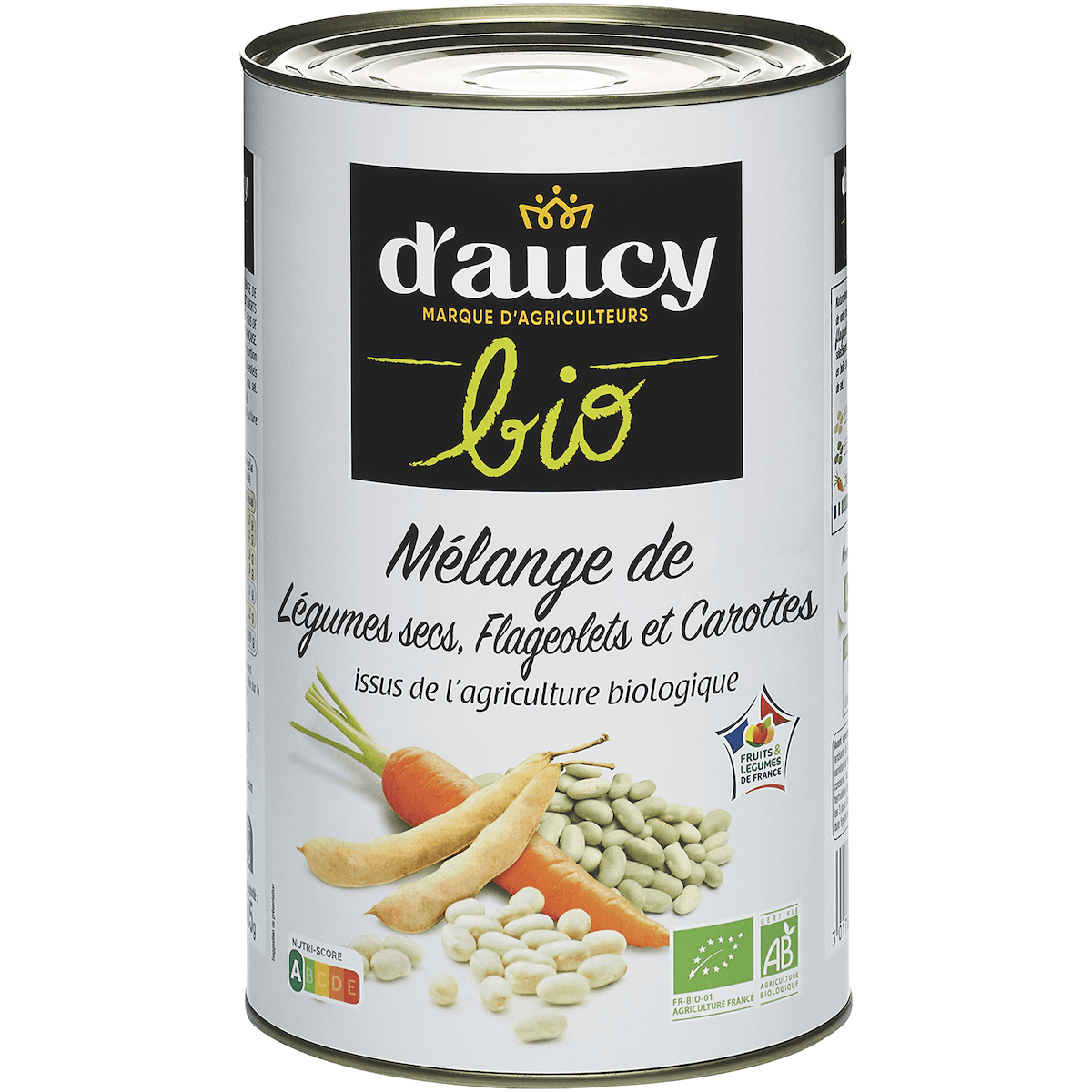 MELANGE DE LEGUMES SEC FLAGEOLETS ET CAROTTES BIO - BOITE 5/1