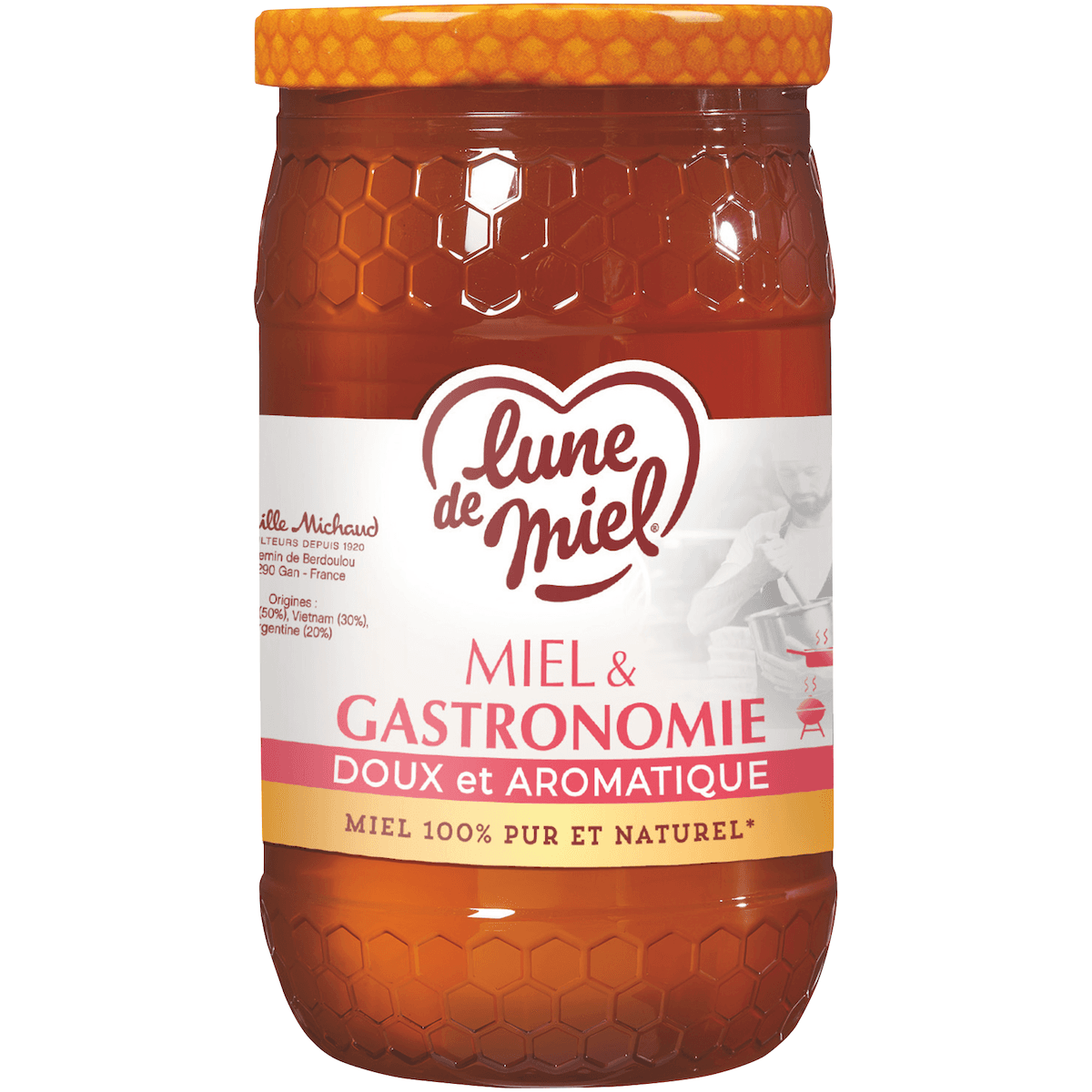 MIEL DE FLEURS GASTRONOMIE - POT PLASTIQUE 1KG