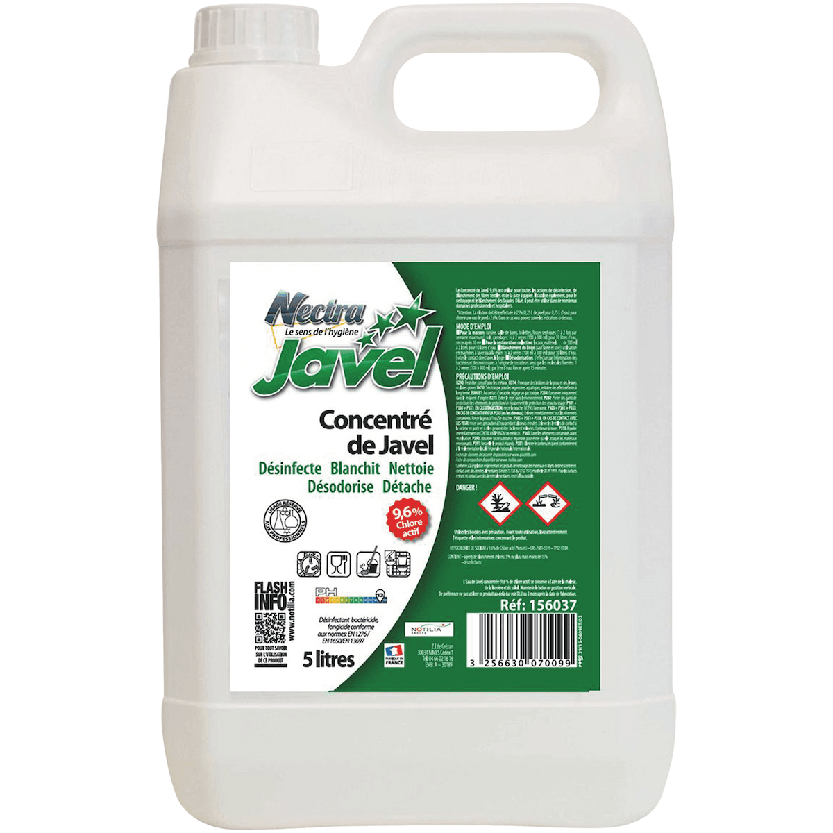CONCENTRE DE JAVEL  9,6% 5L