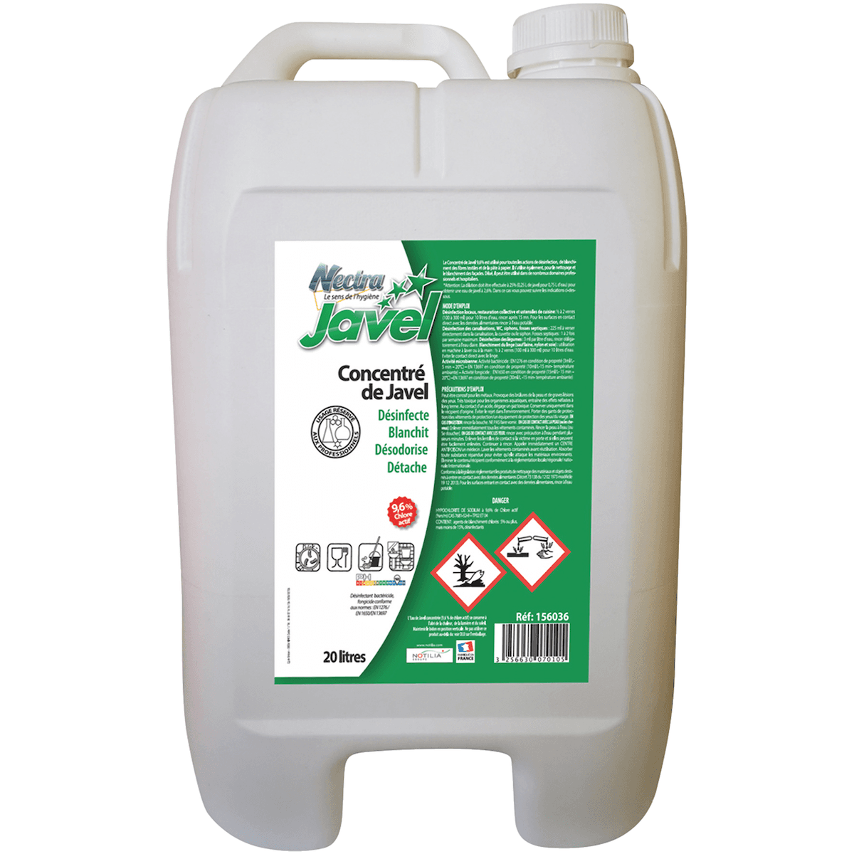 CONCENTRE DE JAVEL  9,6% 20L