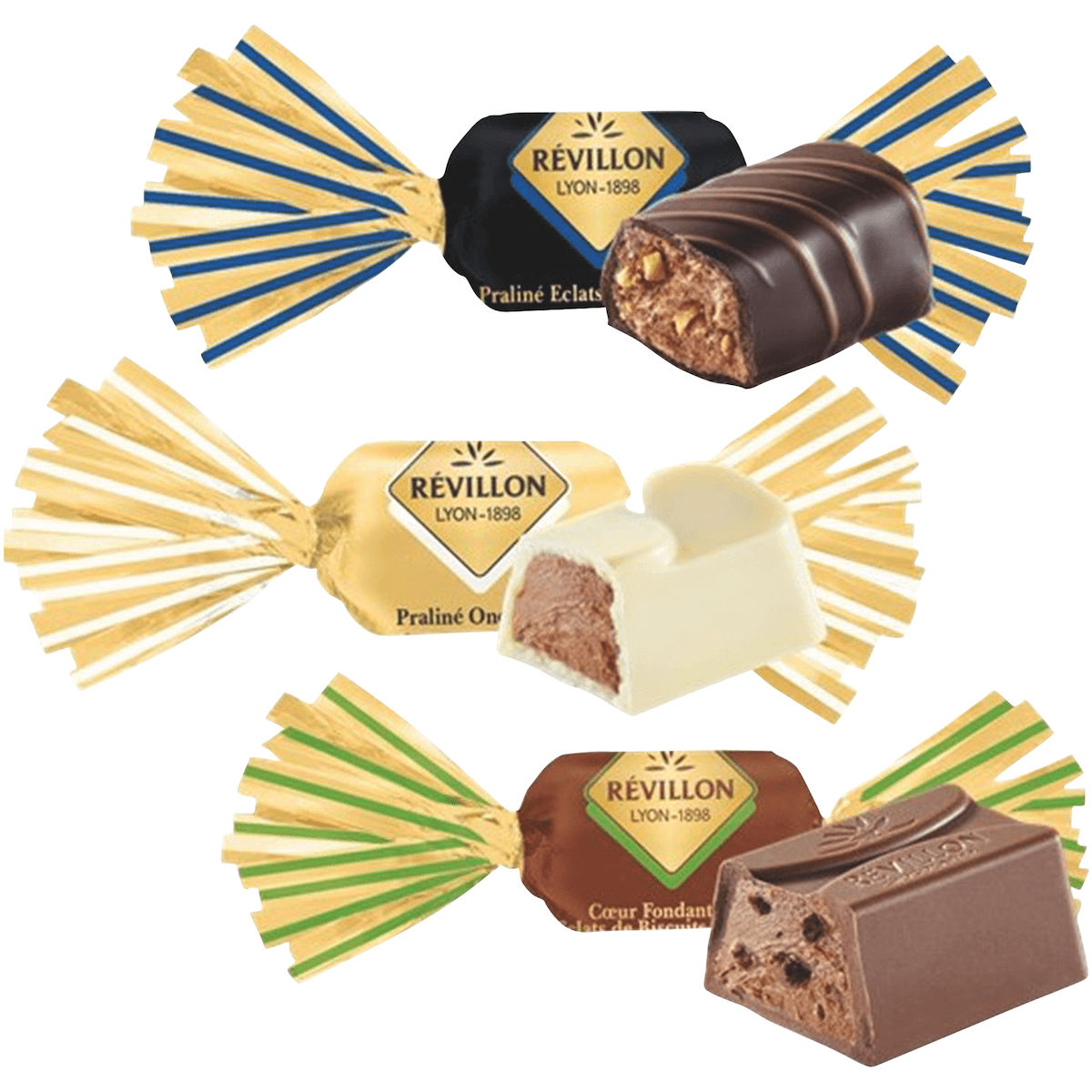 ASSORTIMENT NOIR LAIT ET BLANC (ENV 390 PAPILLOTES) REVILLON CRT 4.3KG