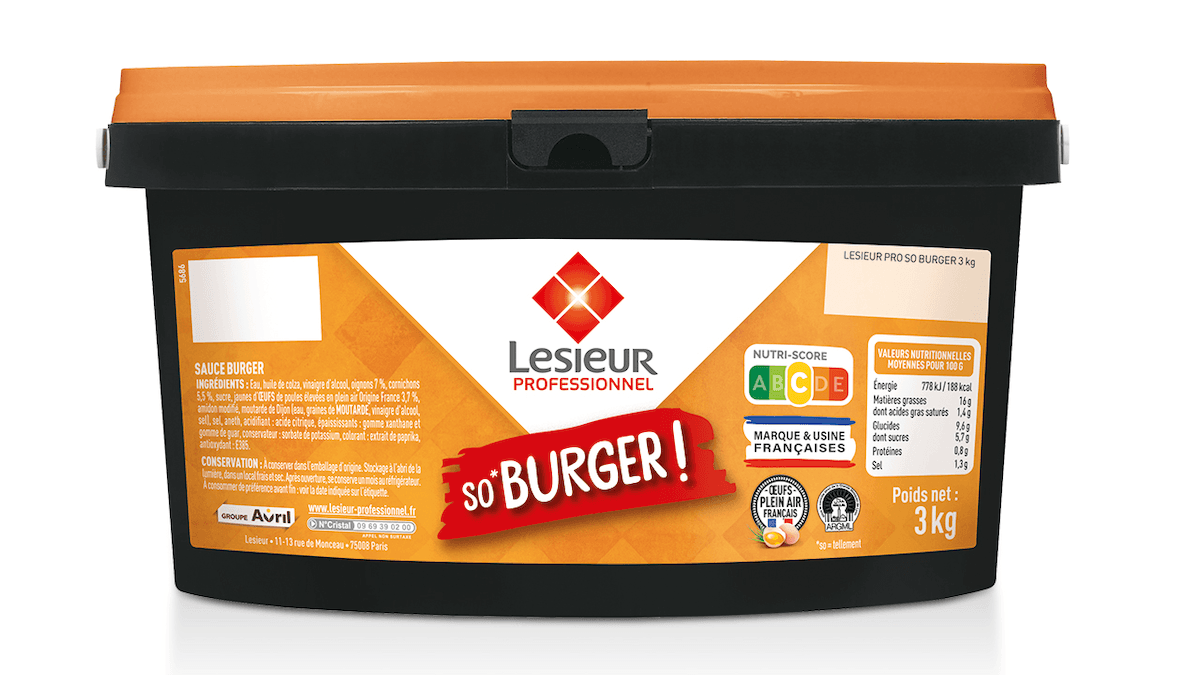 SAUCE BURGER - SEAU 3L
