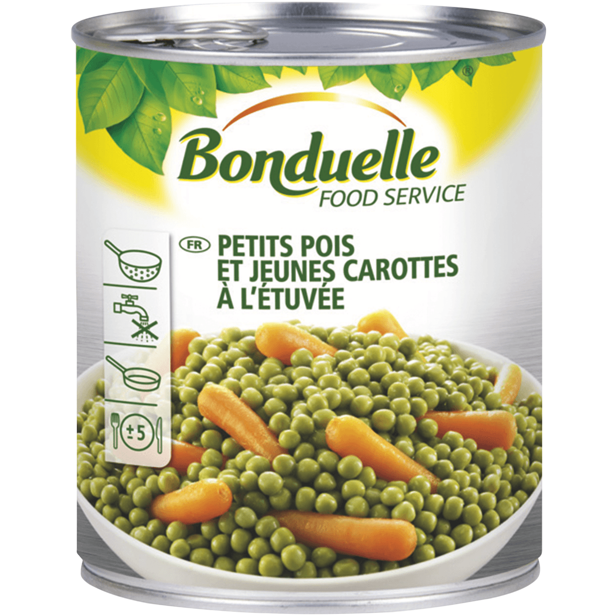POIS CAROTTES EXTRA FINS A L'ETUVEE - BTE 4/4 O.F. - CE2
