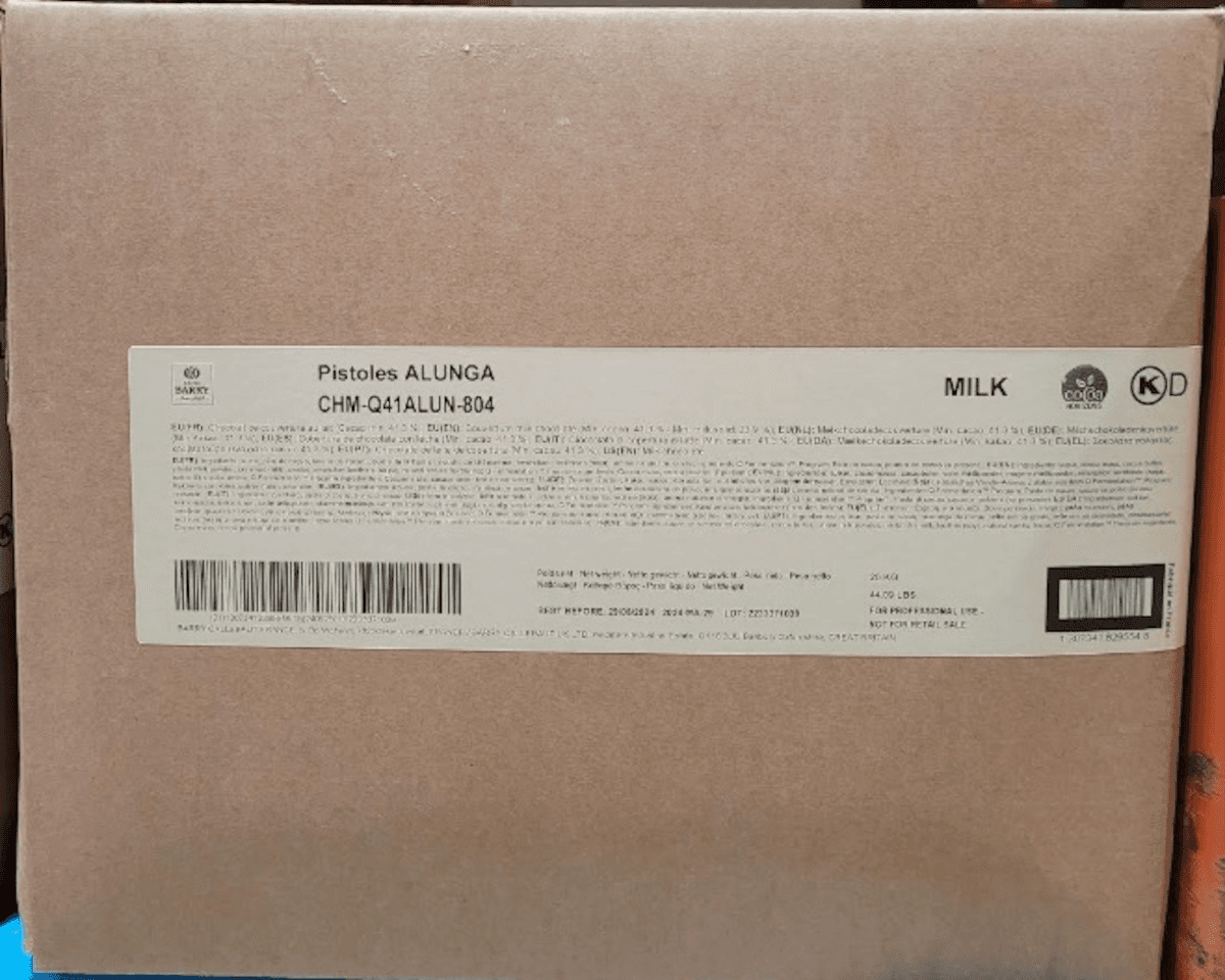 ALUNGA (CACAO 41%) PISTOLES SAC 20KG