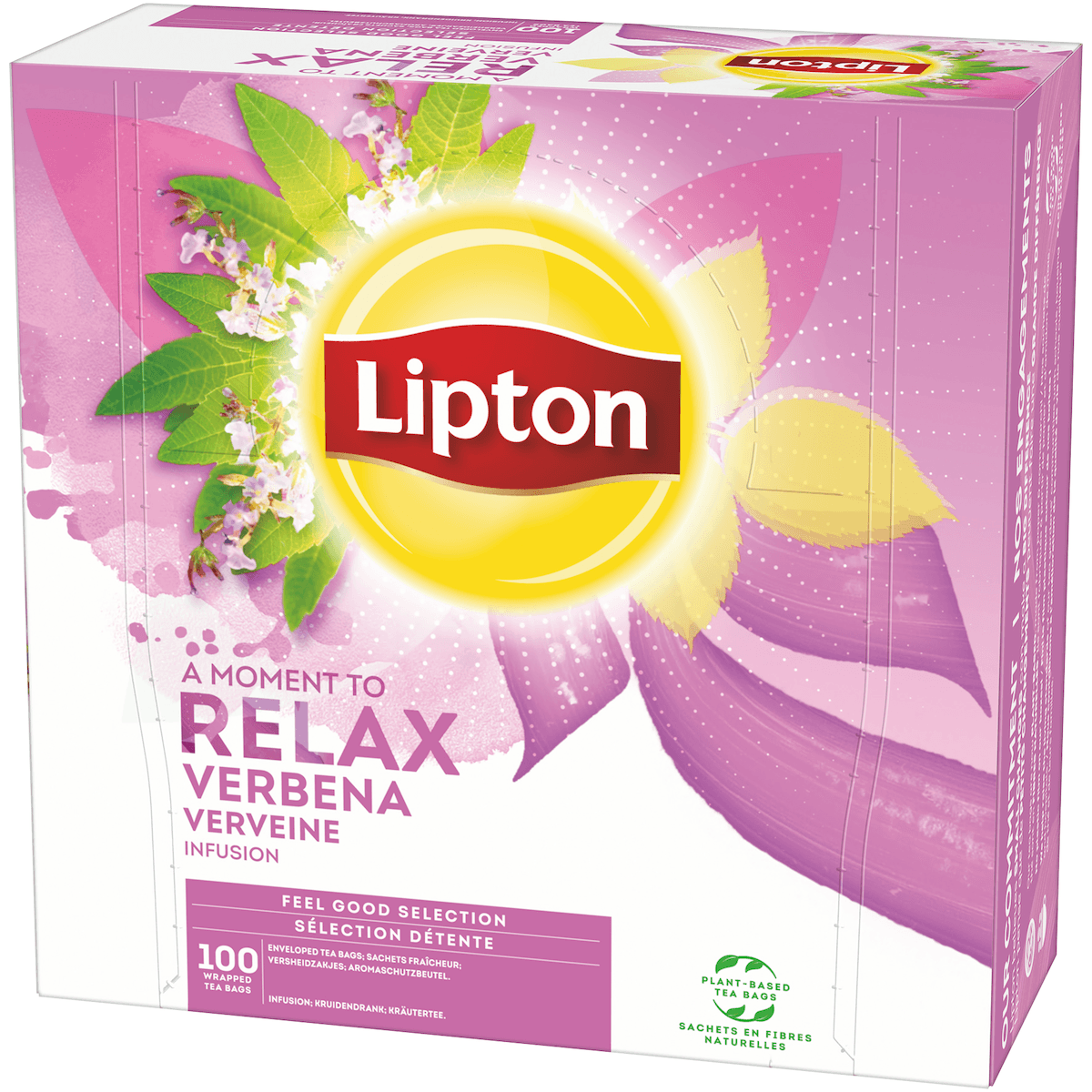 LIPTON FEEL GOOD SELECTION INFUSION VERVEINE - BOITE 100 SACHETS FRAICHEUR