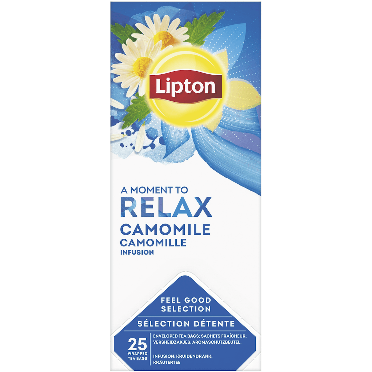LIPTON FEEL GOOD SELECTION INFUSION CAMOMILLE - BOITE 25 SACHETS FRAICHEUR