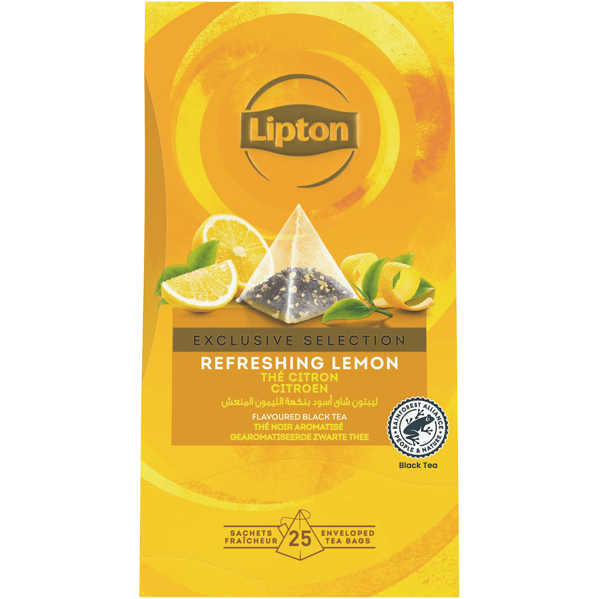 LIPTON EXCLUSIVE SELECTION CITRON-25 SACHETS PYRAMIDES