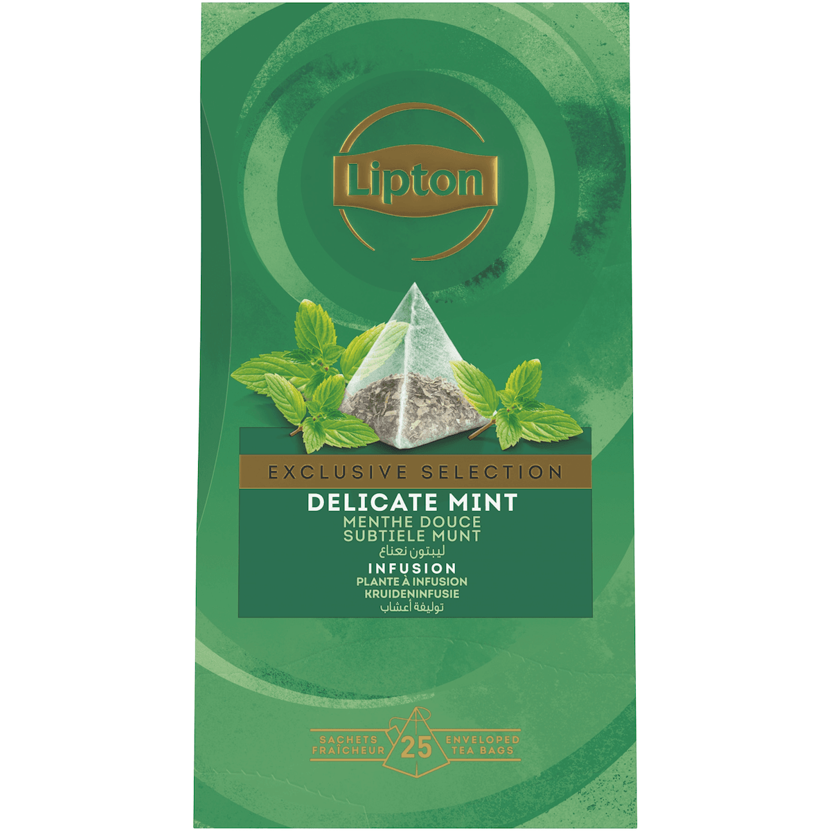 LIPTON EXCLUSIVE SELECTION INFUSION MENTHE DOUCE - 25 SACHETS PYRAMIDES