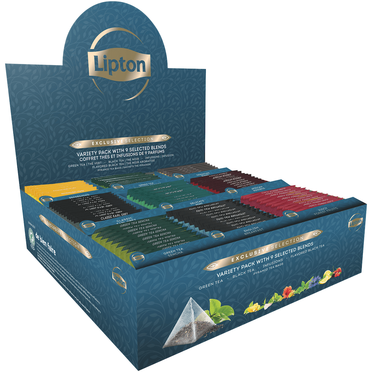 EXCLUSIVE SELECTION COFFRET THES ET INFUSIONS - 108 SACHETS PYRAMIDES