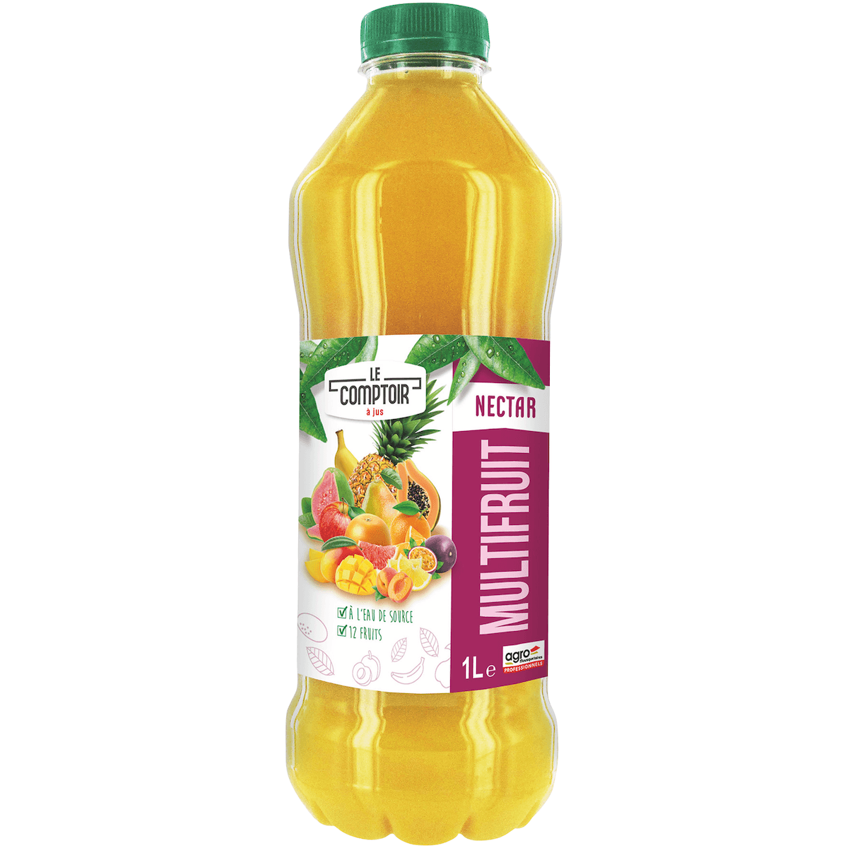 JUS DE FRUITS PET 1L LE COMPTOIR NECTAR MULTIFRUITS