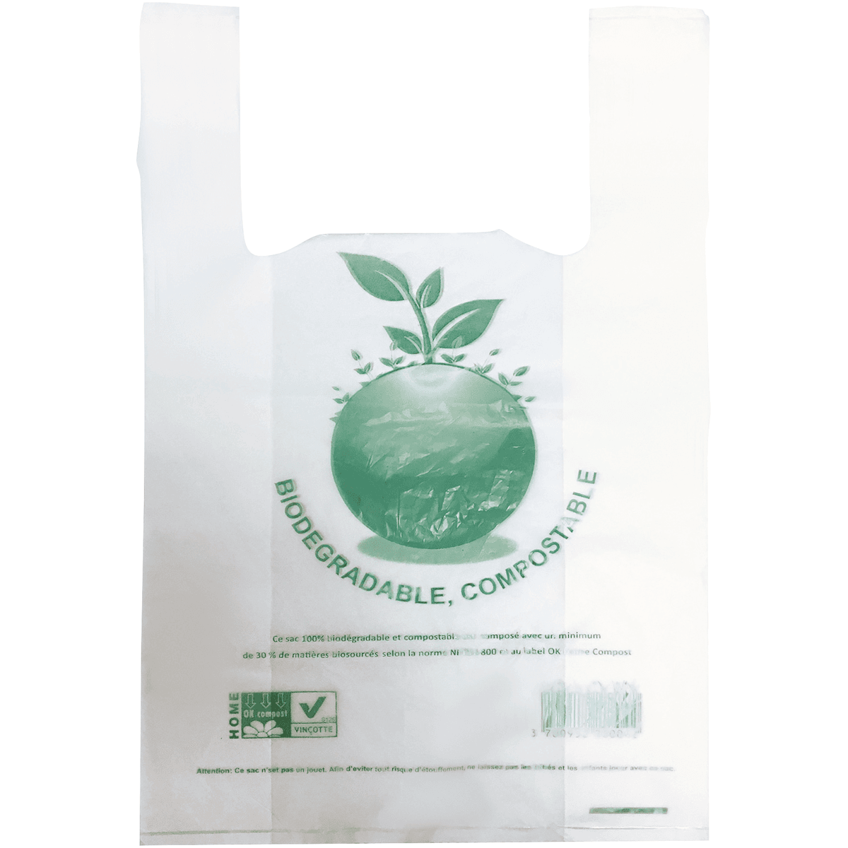 SAC BRETELLE BIO TRANSPARENT 26X12X45CM  C1000