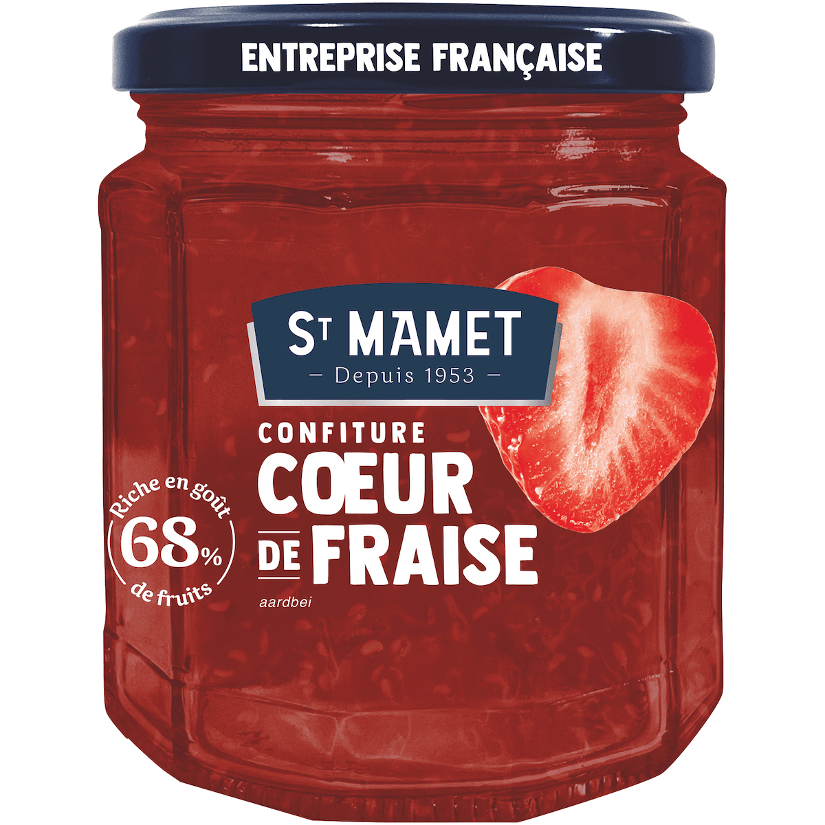 COEUR DE FRUIT FRAISE 68% - BOCAL VERRE 310G