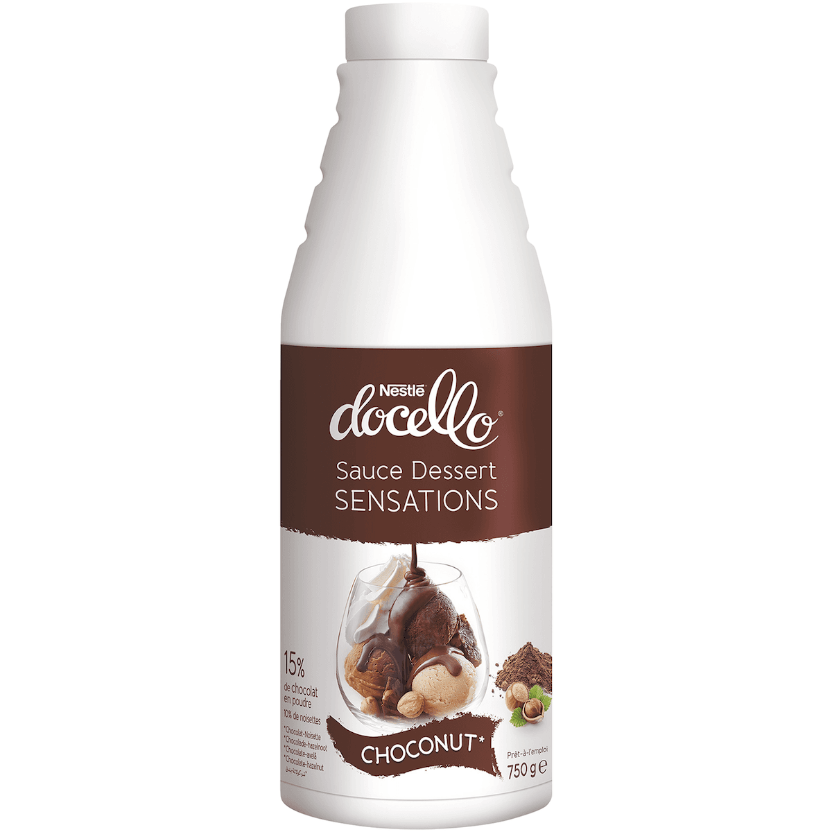 SAUCE SENSATIONS CHOCONUT CHOCOLAT-NOISETTE BTL 750G