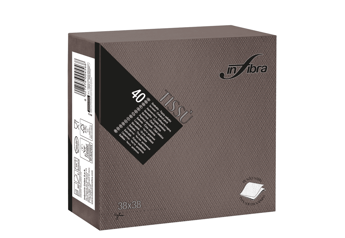 SERV 2POINT 38X38 CACAO  C1440