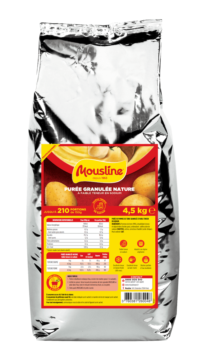 PUREE GRANULEE NATURE FTS SAC:4,5KG 210P
