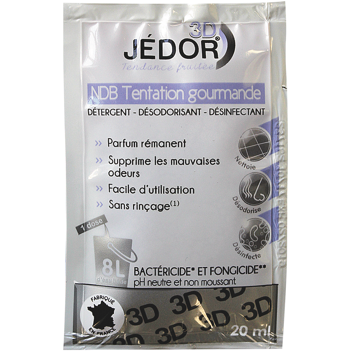 JEDOR DOSETTES 3D - NDB TENTATION   GOURMANDE - 250X20ML