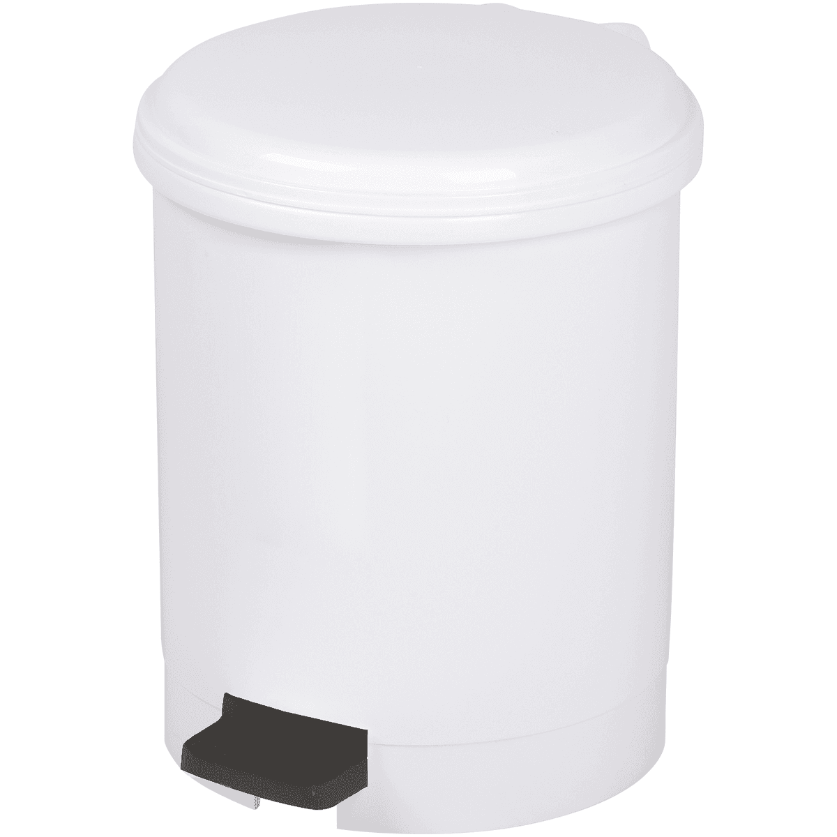 POUBELLE À PÉDALE PP BLANCHE 12L - A L'UNITÉ