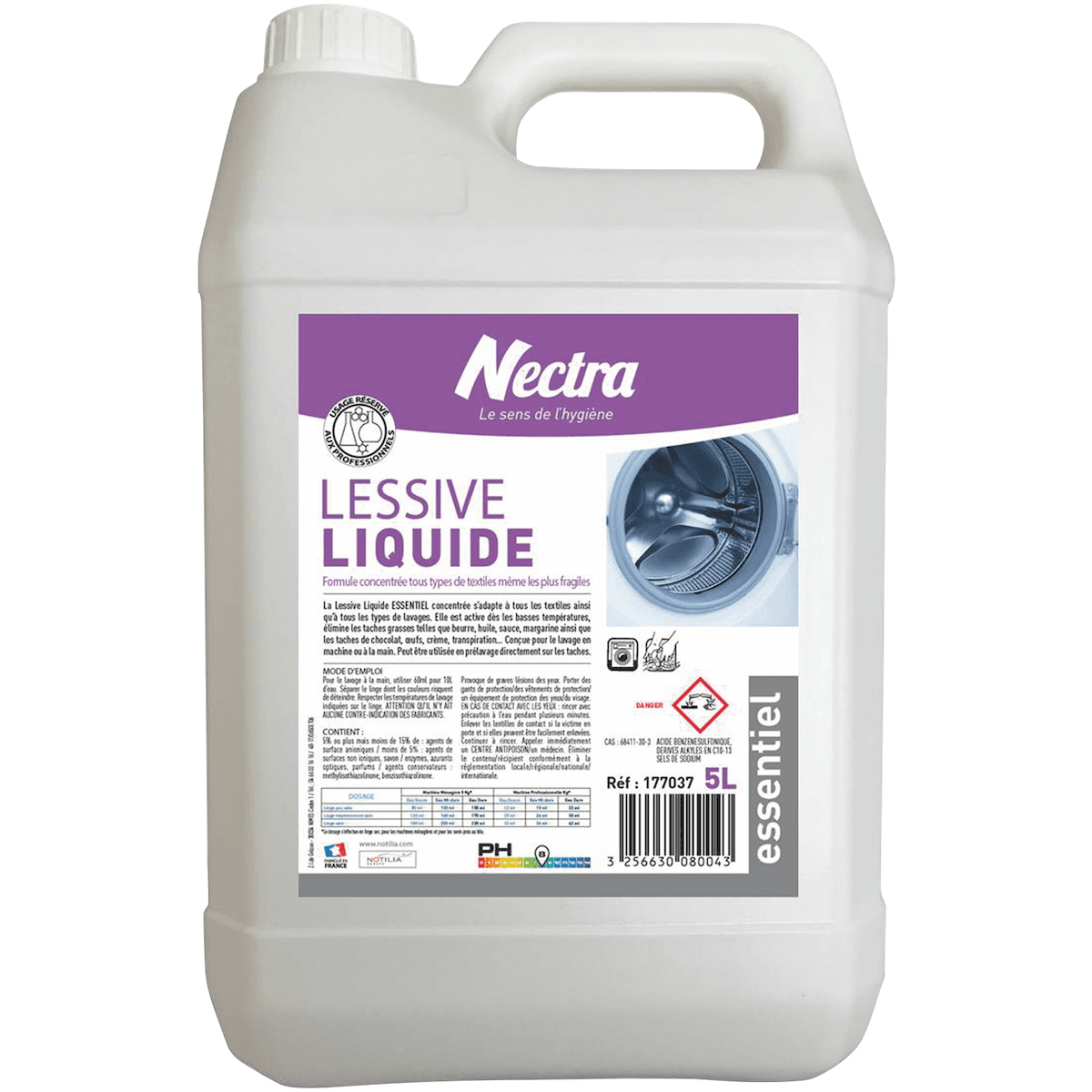 LESSIVE LIQUIDE CONCENTRÉE SANS PHOSPHATE PARFUM FRAICHEUR ALPINE