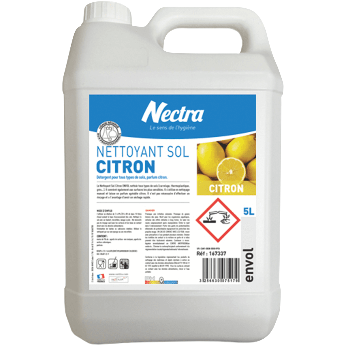 NETTOYANT  SOL CITRON ENVOL 5L