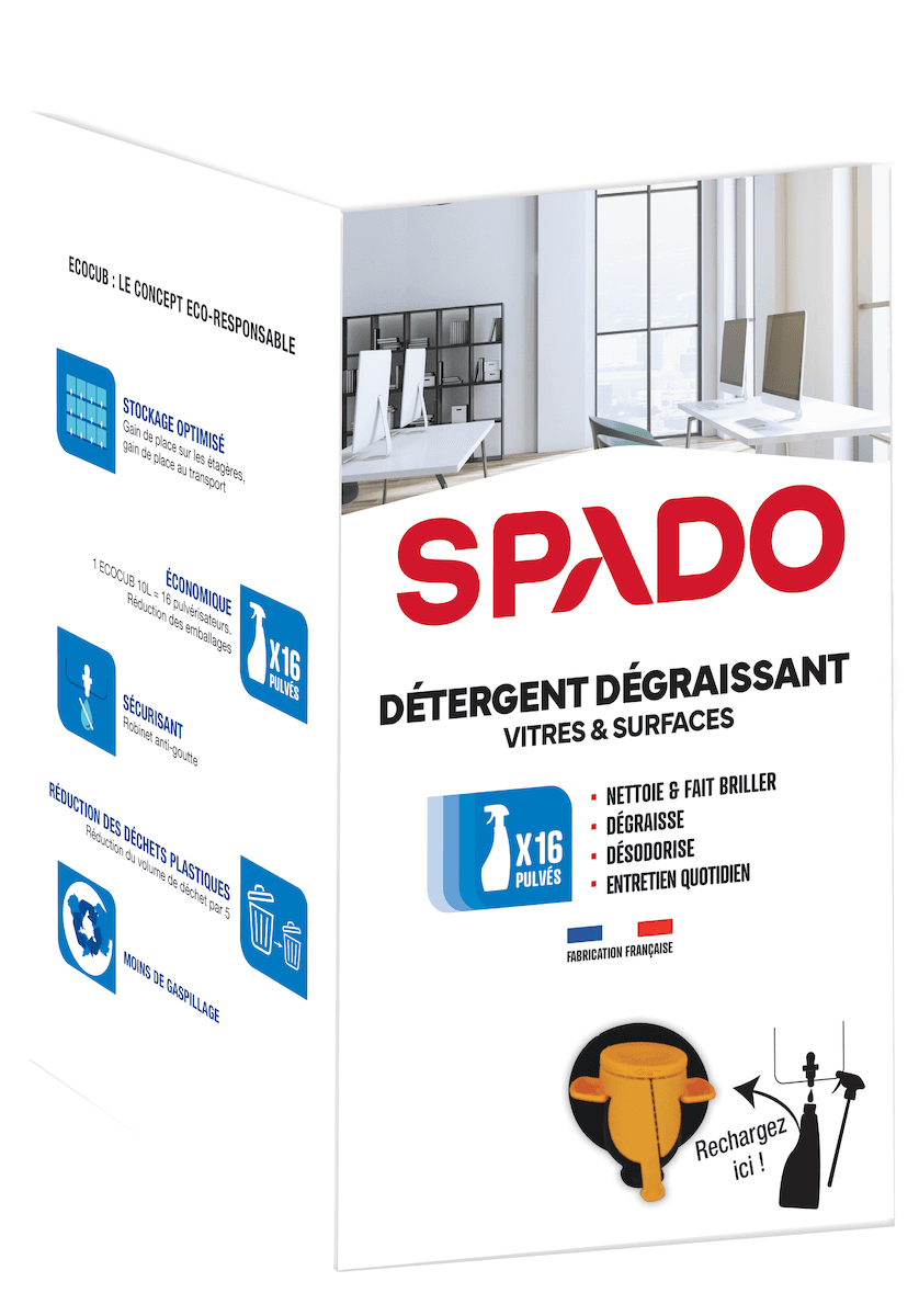 SPADO PRO ECOCUB NETTOYANT DÉGRAISSANT VITRES & SURFACES