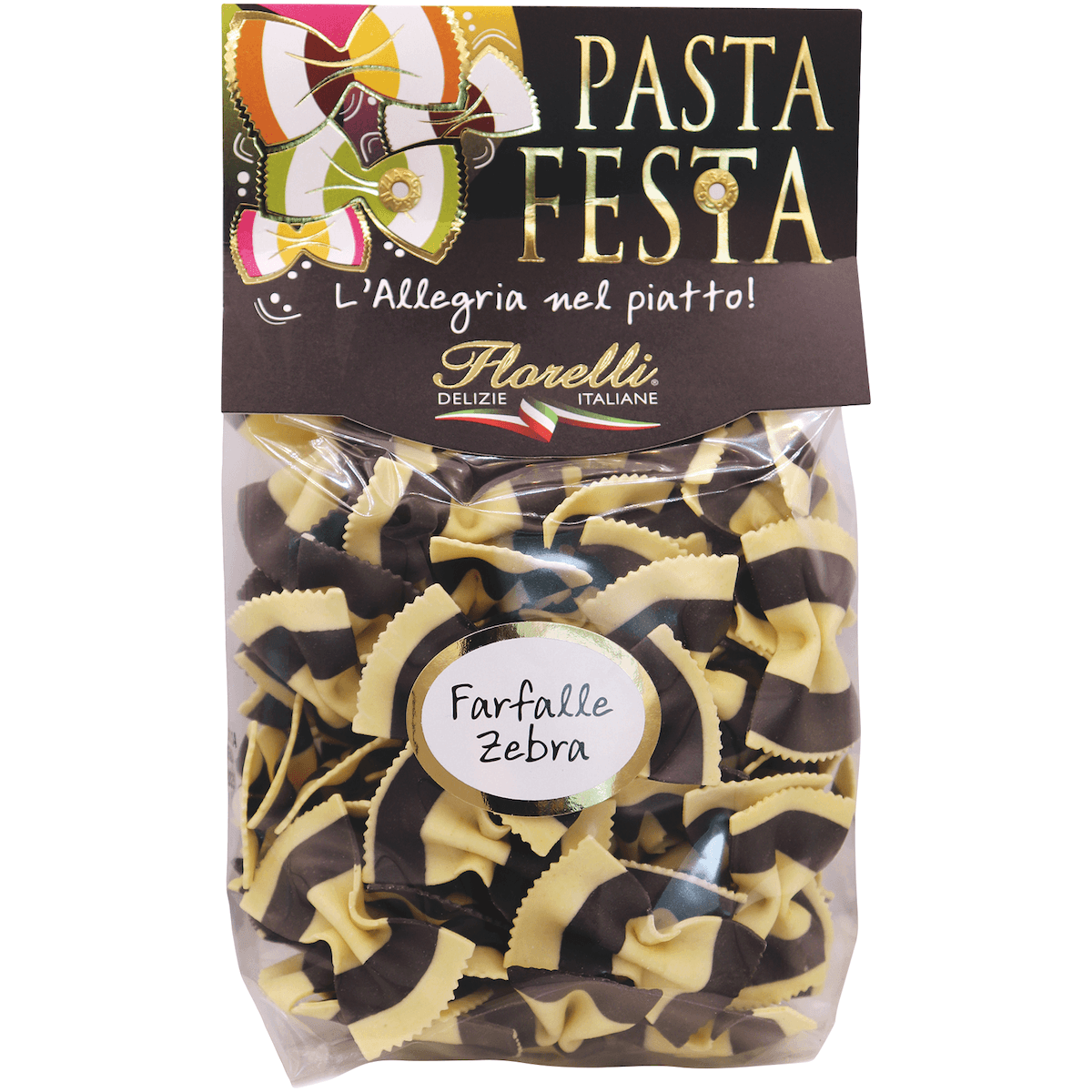 PASTA FESTA FARFALLES ZEBRA  250G