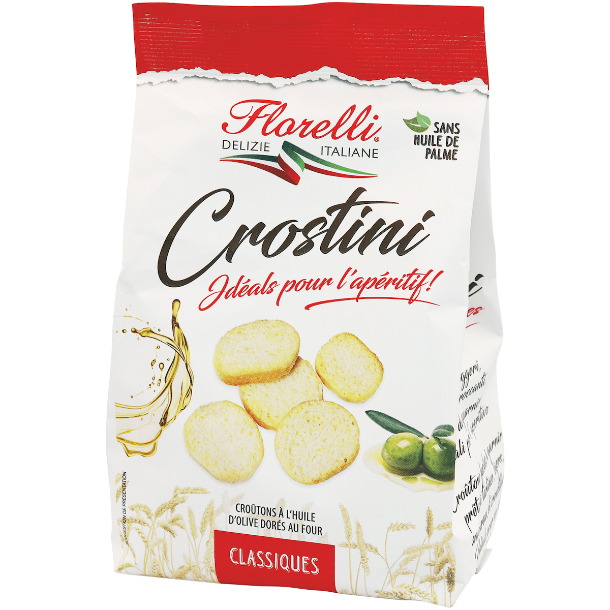 CROSTINI CLASSIQUES A L'HUILE D'OLIVE 100G