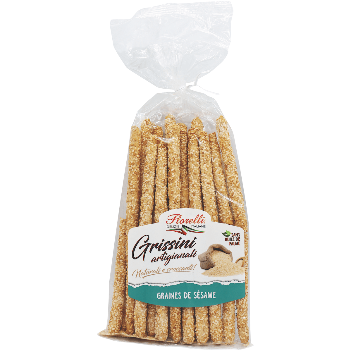 FLORELLI GRISSINI ARTIGIANALI GRAINES DE SESAMES 250G