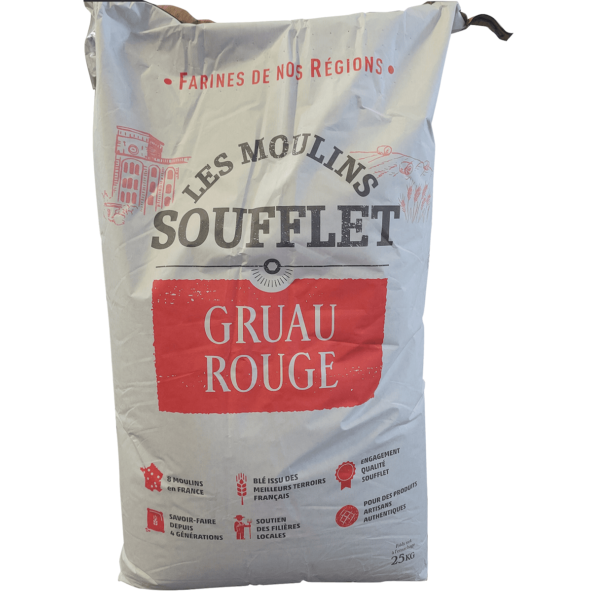 FARINE FDNR GRUAU ROUGE SAC DE 25KG