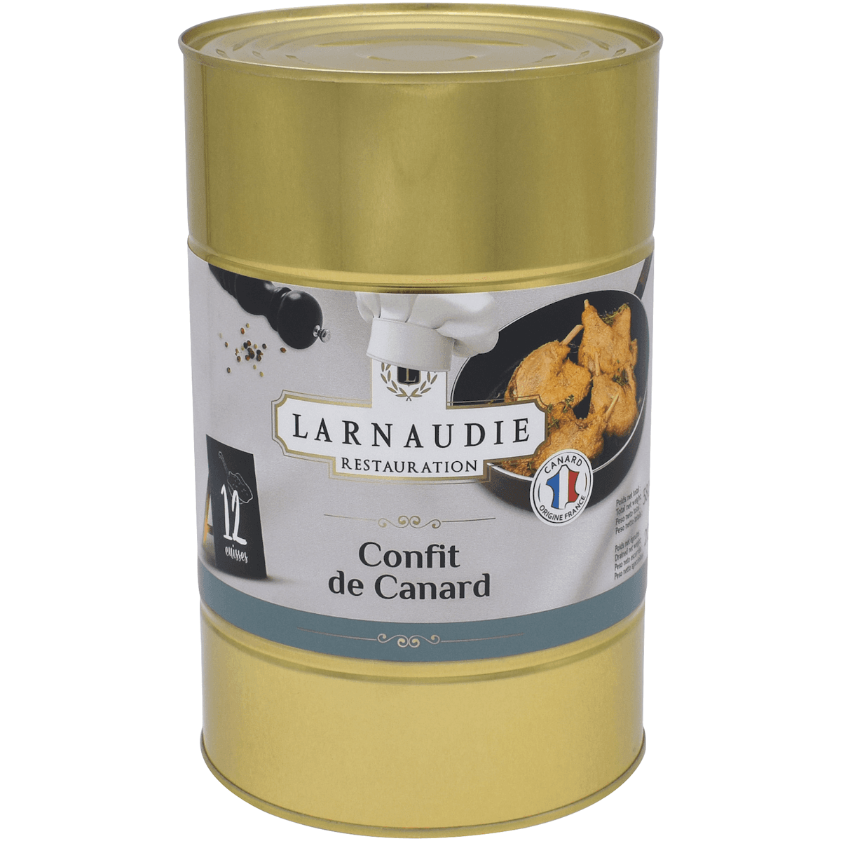 CONFIT DE CANARD 12 CUISSES FRANCE BOITE 5/1