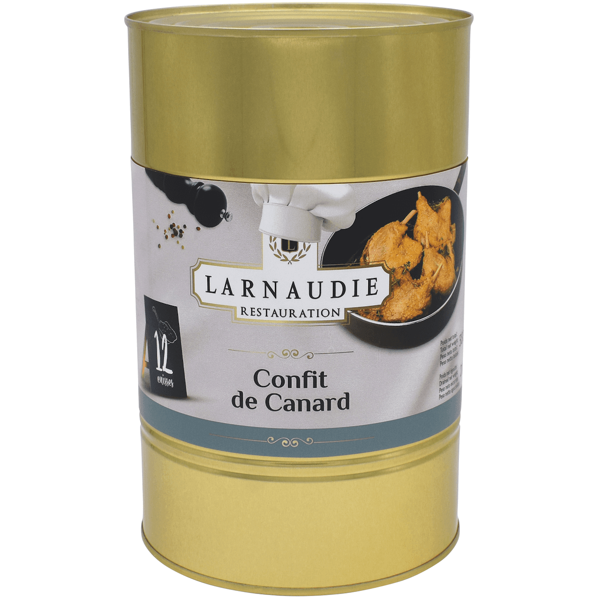 CONFIT DE CANARD 12 CUISSES BOITE 5/1