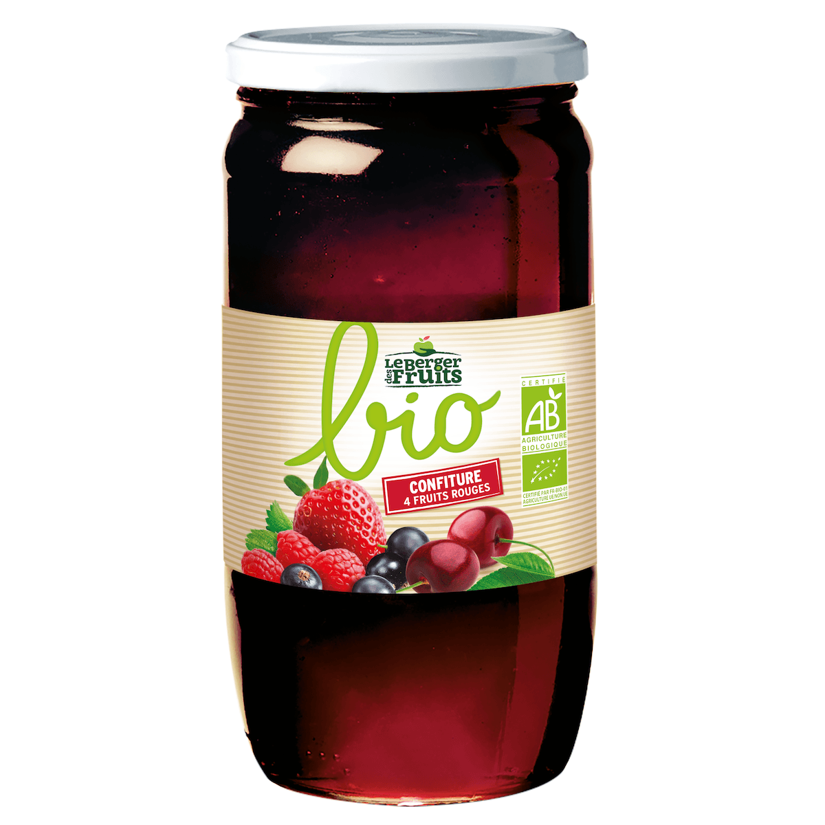 CONFITURE 4 FRUITS ROUGES BIO 760G