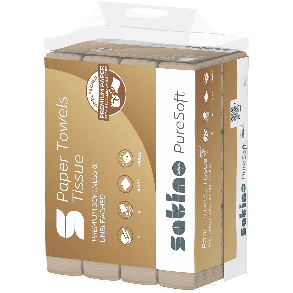 WEPA ESSUIE-MAINS PLIÉ V PURESOFT BEIGE