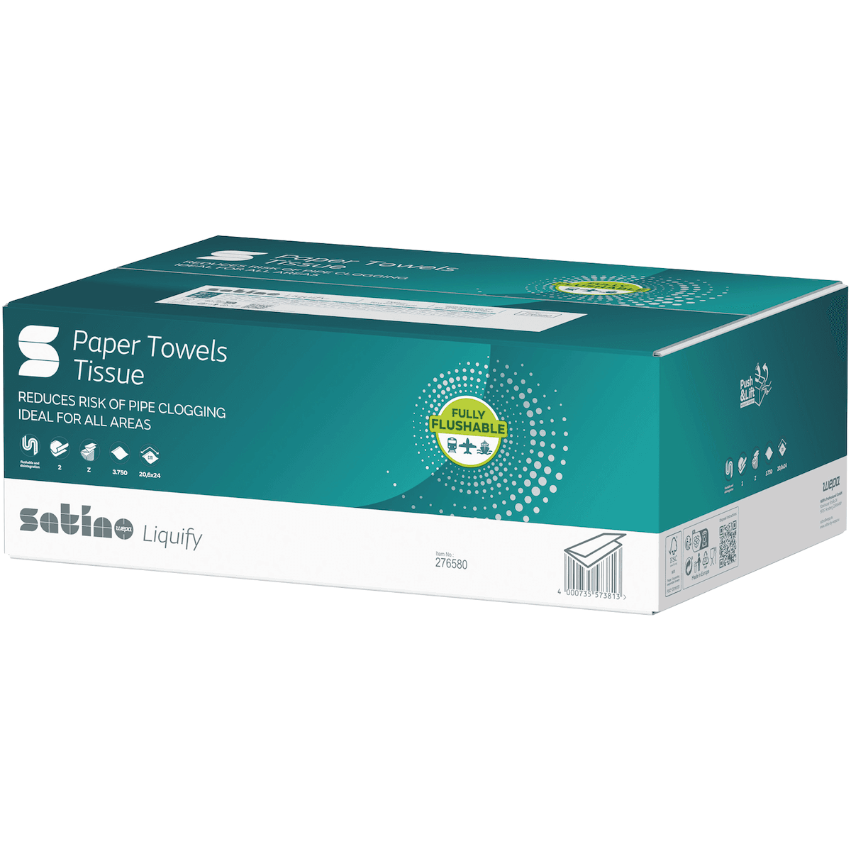 WEPA ESSUIE-MAINS PLIÉ Z LIQUIFY BLANC BRILLANT