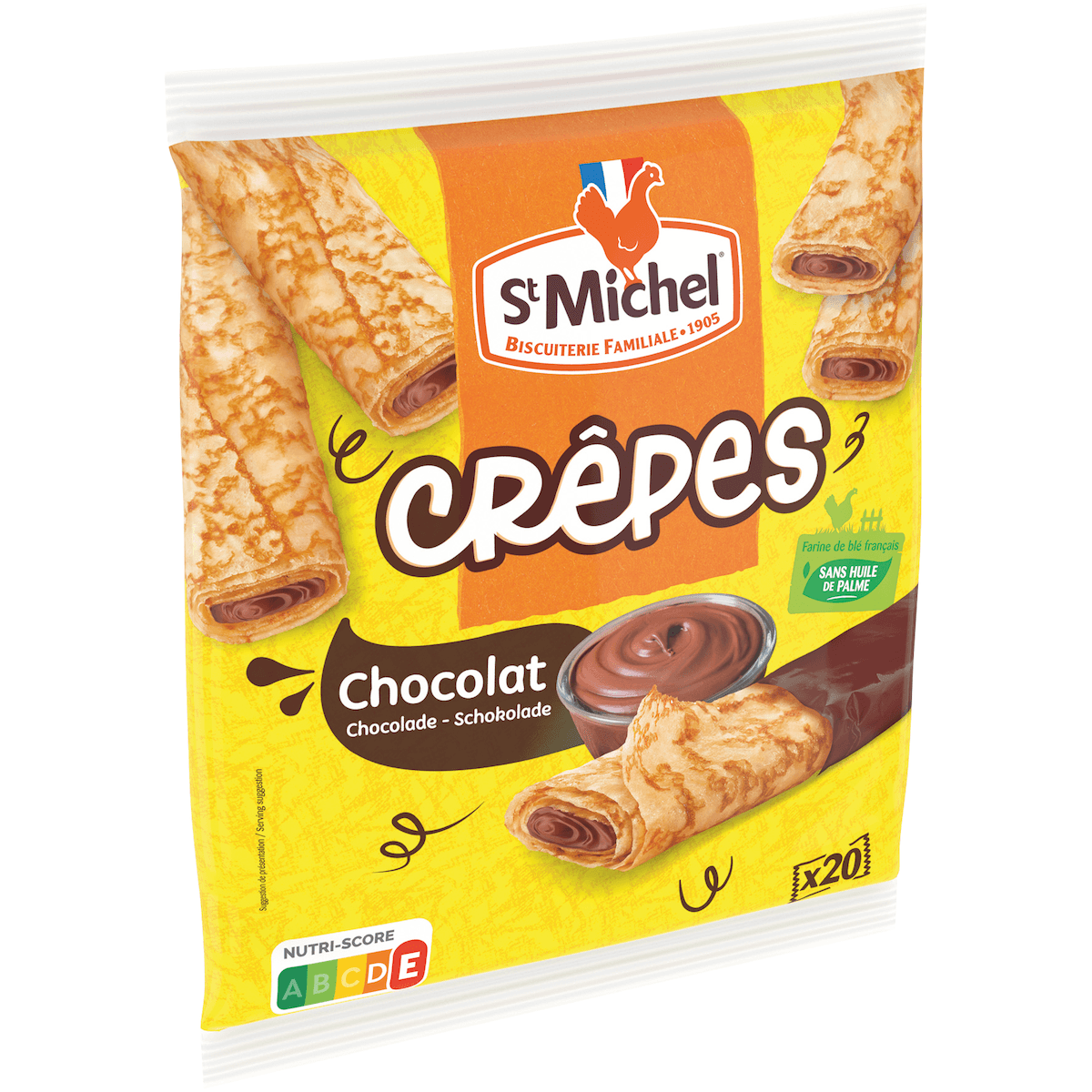 CREPE FOURREE CHOCOLAT X20