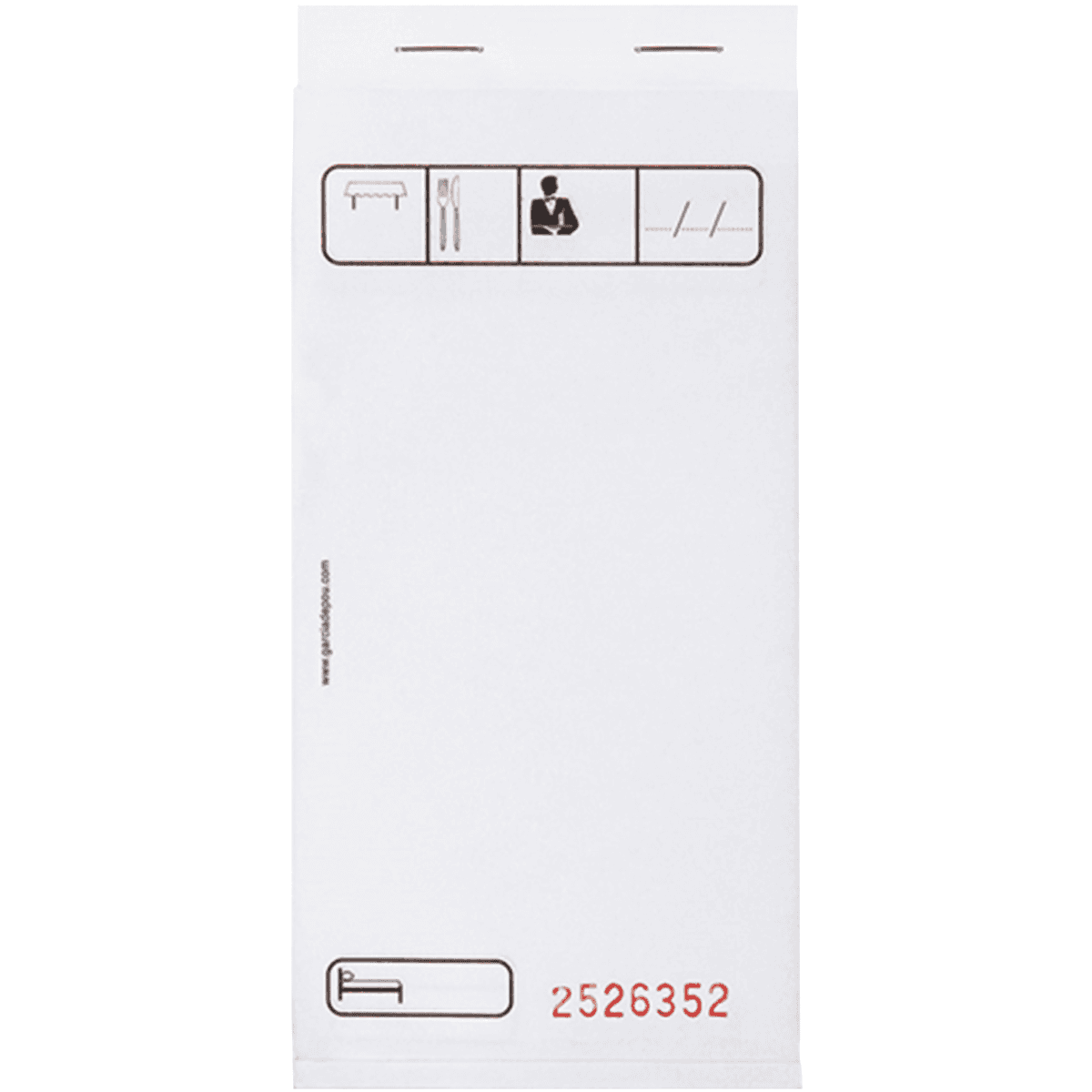 BLOC COMMANDE MINI DUPLI 50X2 FEUILLES 7,5X15 CM BLANC AUTOCOPIANT P10